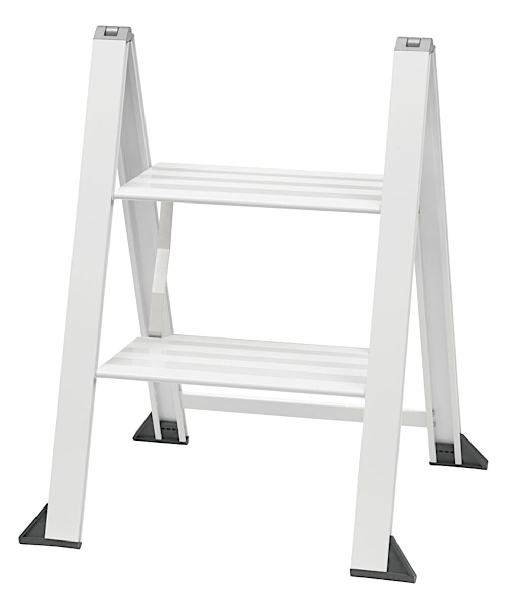 W.steps, VIKINGSTEP MIDI White, WL728402, extrem kompakte Trittleiter weiß lackiert
