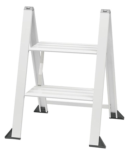 W.steps, VIKINGSTEP MIDI White, WL728402, extrem kompakte Trittleiter weiß lackiert