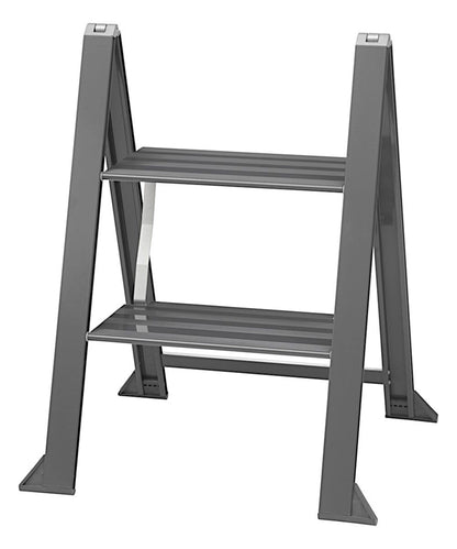 W.steps, VIKINGSTEP MIDI Grey, WL728502, extrem kompakte Trittleiter grau lackiert