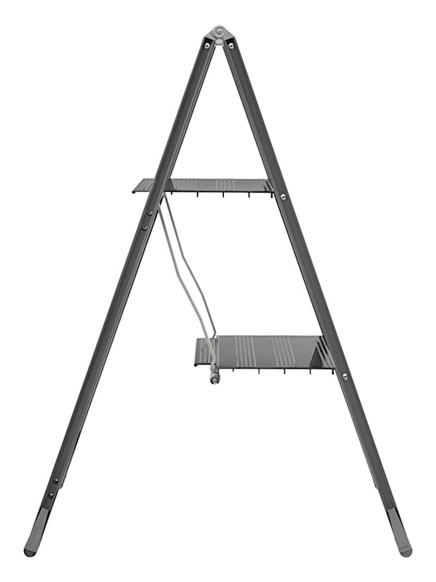 W.steps, VIKINGSTEP MIDI Grey, WL728502, extrem kompakte Trittleiter grau lackiert – Bild 2