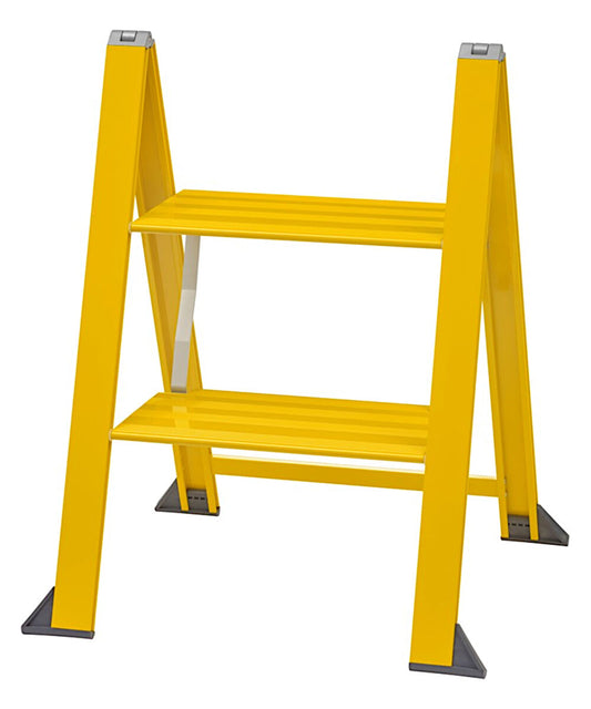 W.steps, VIKINGSTEP MIDI Yellow, WL728502, extrem kompakte Trittleiter gelb lackiert