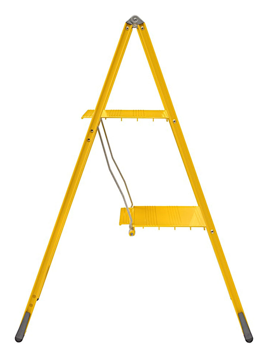 W.steps, VIKINGSTEP MIDI Yellow, WL728502, extrem kompakte Trittleiter gelb lackiert – Bild 2