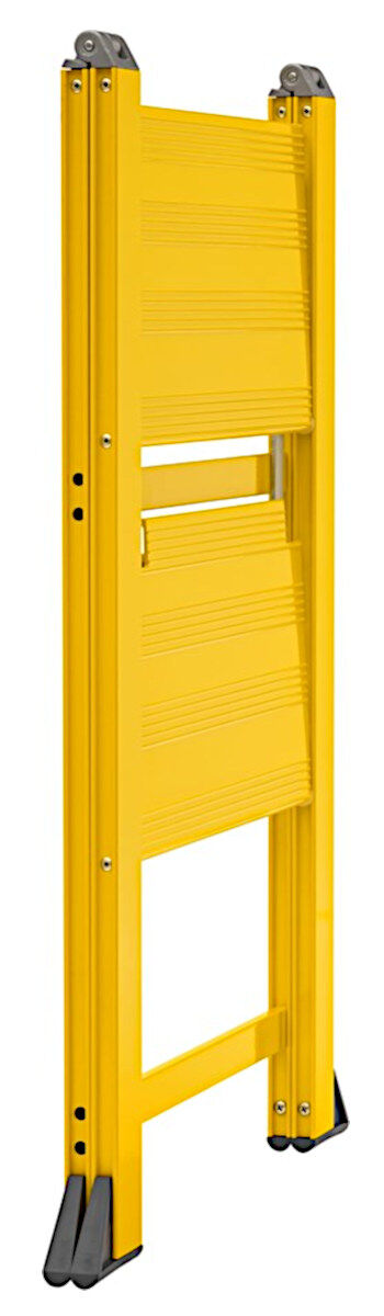 W.steps, VIKINGSTEP MIDI Yellow, WL728502, extrem kompakte Trittleiter gelb lackiert – Bild 7