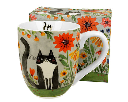 DUO ANIMALS XXL Becher 1000 ml CAT'S WORLD - MEADOW aus New Bone China Porzellan – Bild 2
