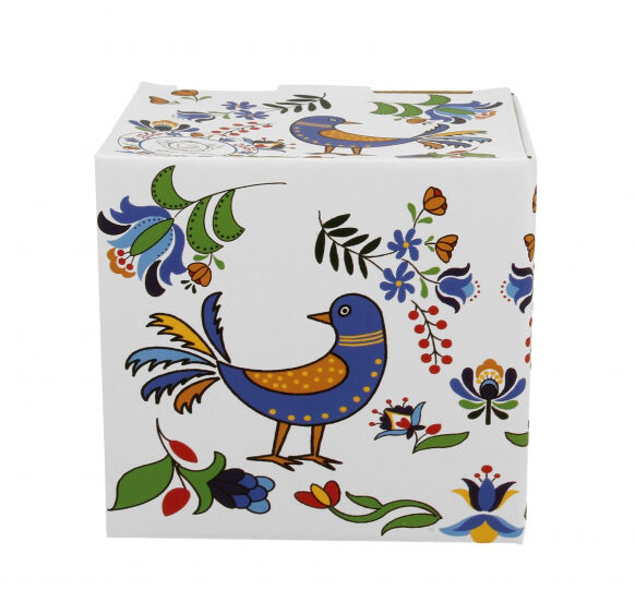 DUO ETNO Fassbecher 430 ml KASHUBIAN BIRD mit Teesieb, New Bone China Porzellan – Bild 4