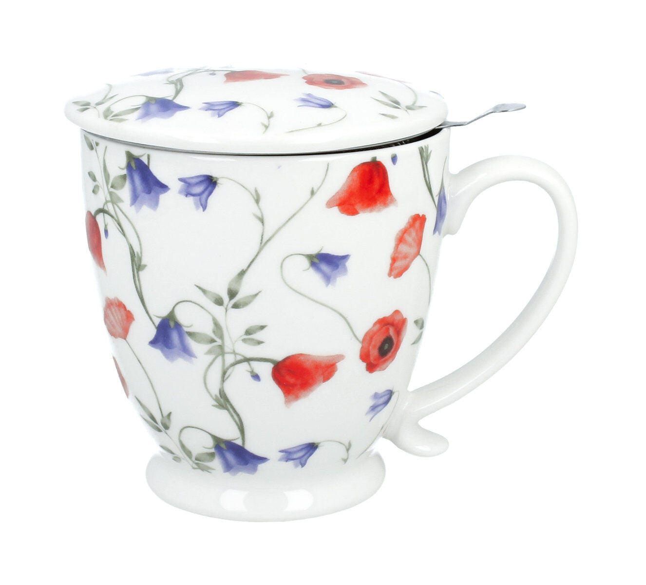 DUO Becher ANGELA mit Fuß, 500 ml, inkl. Deckel und Teesieb, New Bone China Porzellan – Bild 3