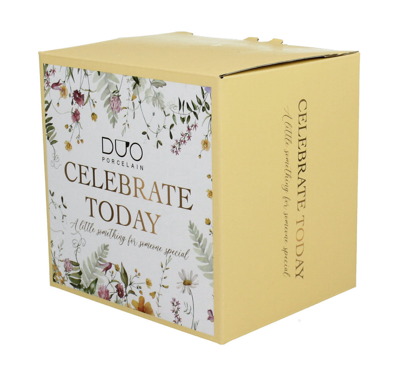 DUO Becher PANSY mit Fuß, 500 ml, inkl. Deckel und Teesieb, New Bone China Porzellan – Bild 5