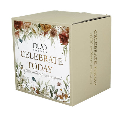 DUO Becher REBECCA mit Fuß, 500 ml, inkl. Deckel und Teesieb, New Bone China Porzellan – Bild 5