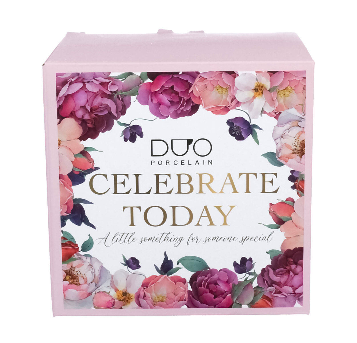 DUO Becher SPRING ROSES WHITE mit Fuß, 500 ml, inkl. Deckel und Teesieb, New Bone China Porzellan – Bild 4
