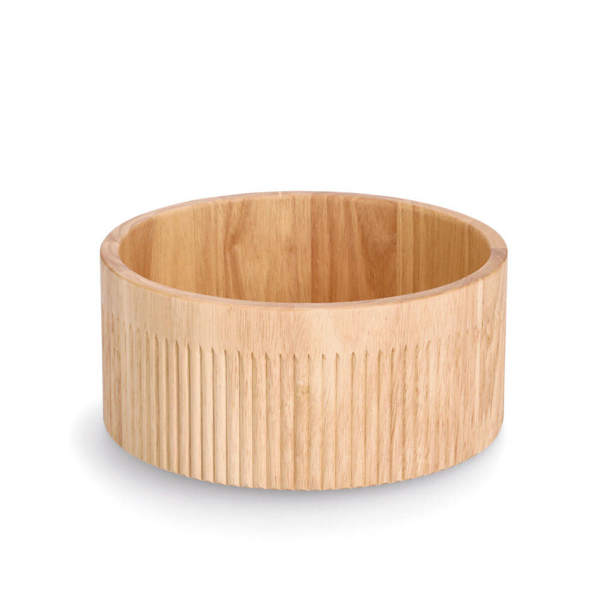 ZELLER 25666 Schale STRIPES aus Gummibaum, Ø 27 x 12 cm