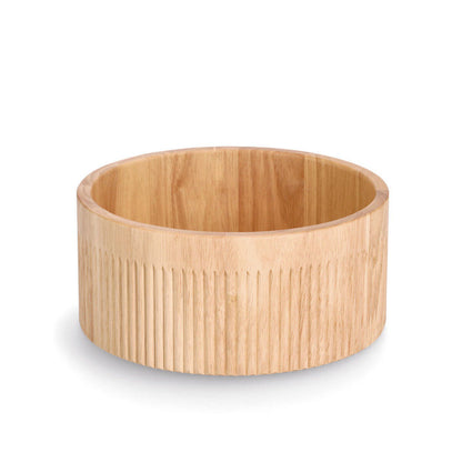 ZELLER 25666 Schale STRIPES aus Gummibaum, Ø 27 x 12 cm
