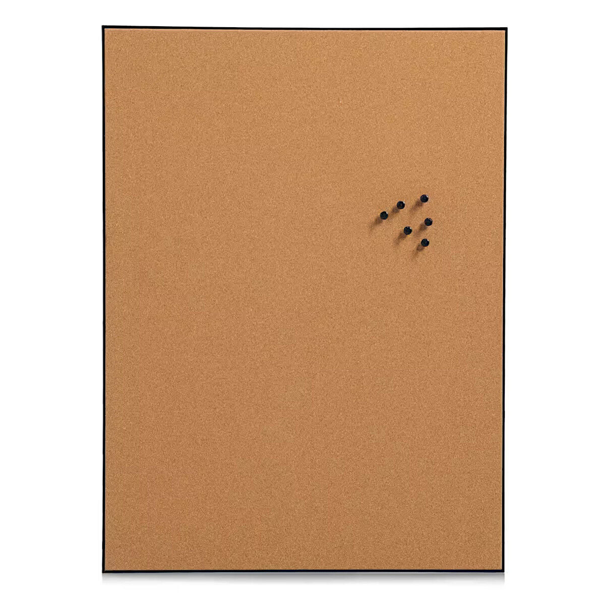 ZELLER 11278 Pinboard aus Kork, MDF/Kunststoff, schwarz ca. 43,2 x 58,4 cm