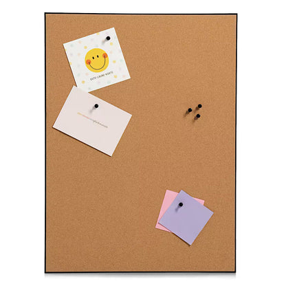 ZELLER 11278 Pinboard aus Kork, MDF/Kunststoff, schwarz ca. 43,2 x 58,4 cm