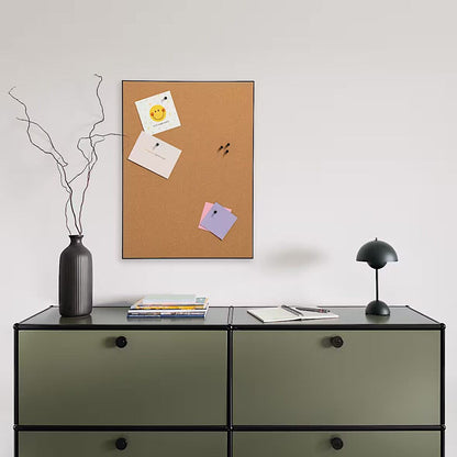 ZELLER 11278 Pinboard aus Kork, MDF/Kunststoff, schwarz ca. 43,2 x 58,4 cm