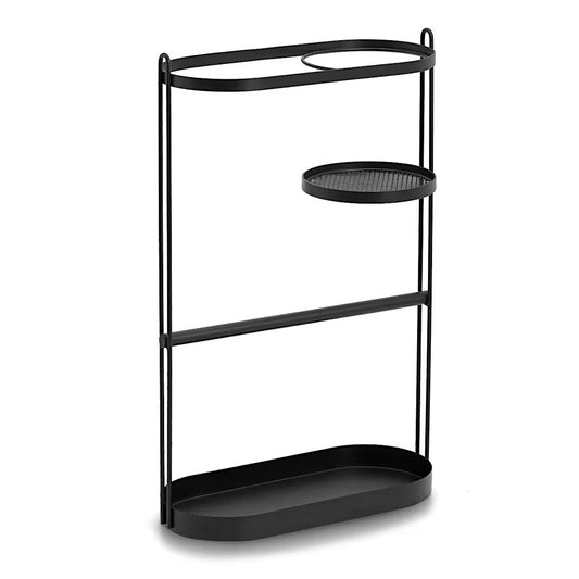 ZELLER Schirmständer 13014 aus Metall, schwarz ca. 35,8 x 16 x 57,2 cm