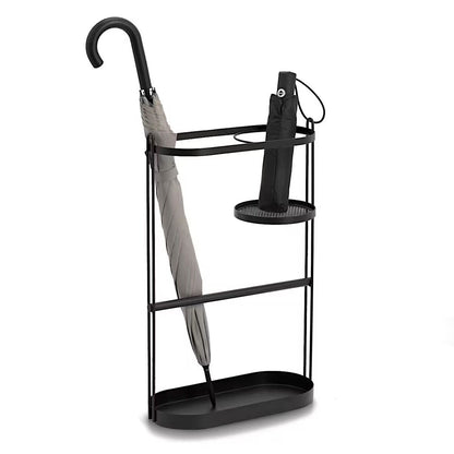 ZELLER Schirmständer 13014 aus Metall, schwarz ca. 35,8 x 16 x 57,2 cm