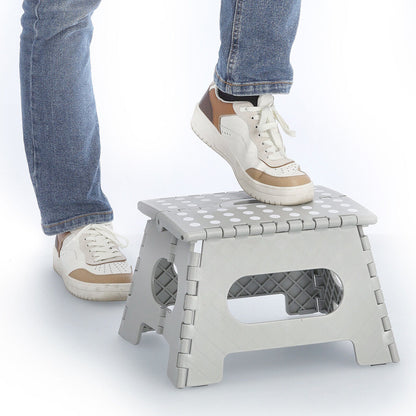 ZELLER Klapphocker 13030 aus Kunststoff, grau/ Tritt / Klappstiege