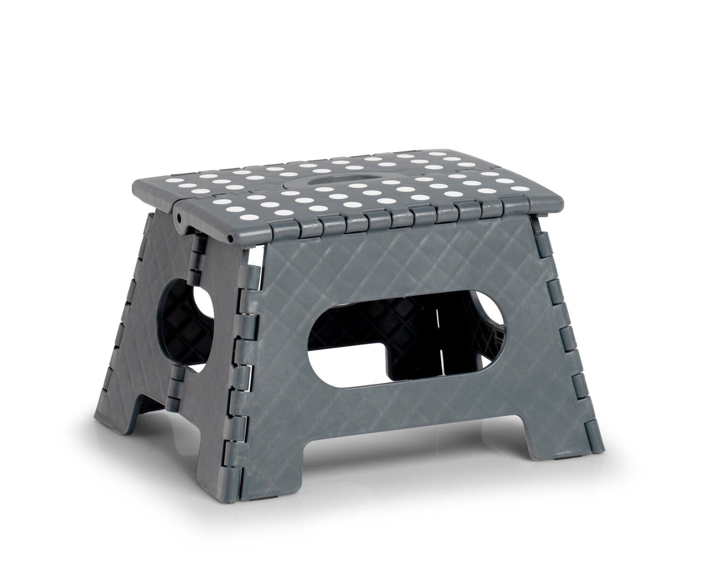 ZELLER Klapphocker 13031 aus Kunststoff, anthrazit / Tritt / Klappstiege