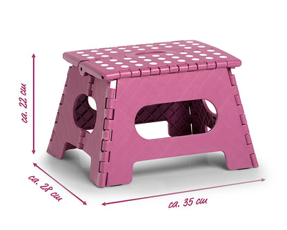 ZELLER Klapphocker 13033 aus Kunststoff, beere / Tritt / Klappstiege