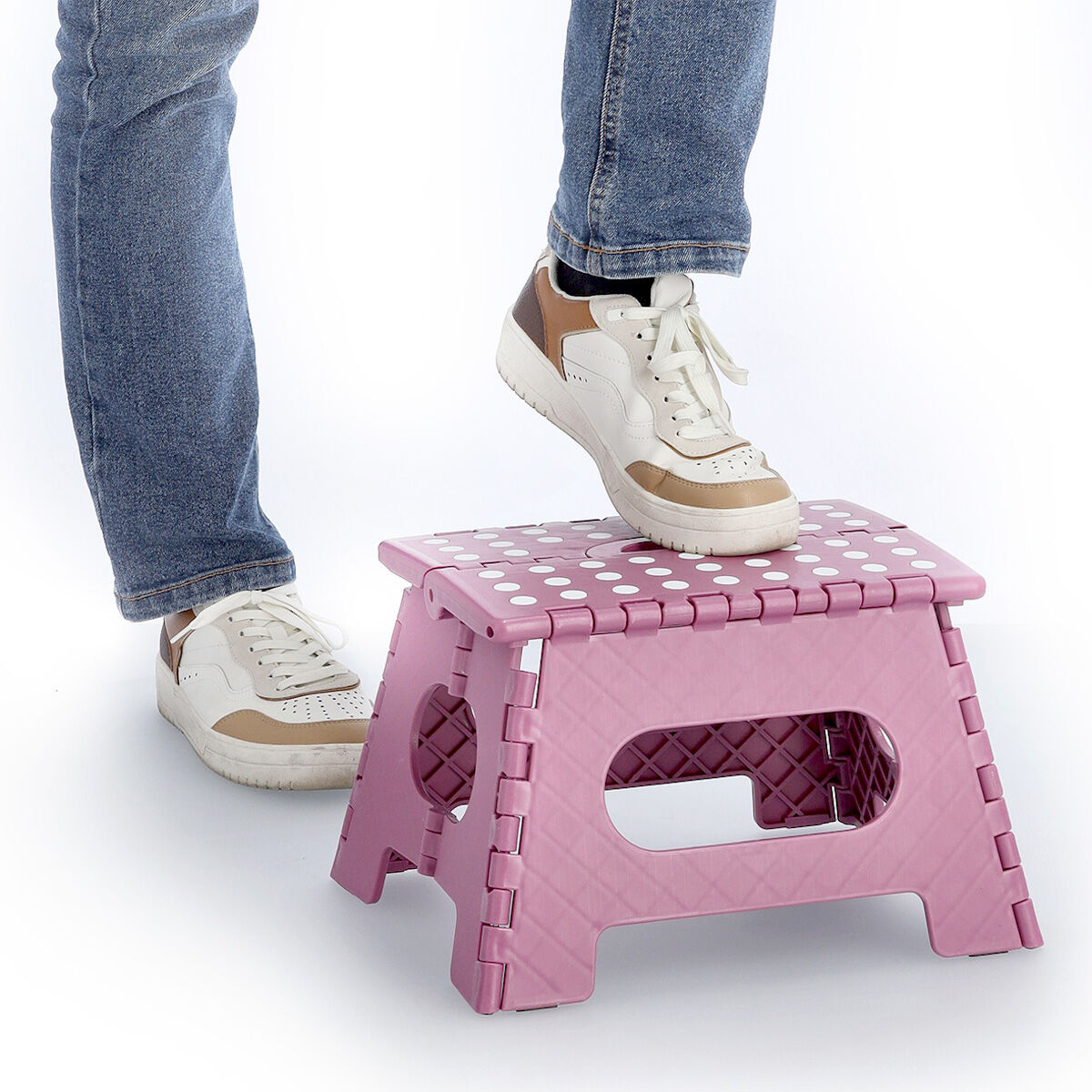 ZELLER Klapphocker 13033 aus Kunststoff, beere / Tritt / Klappstiege