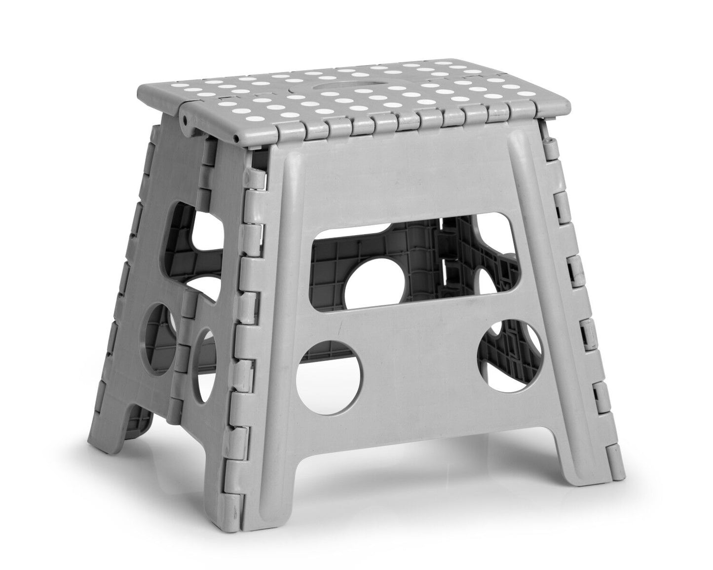 ZELLER Klapphocker 13034 aus Kunststoff, grau / Tritt / Klappstiege