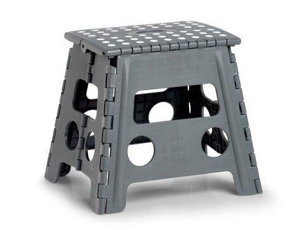 ZELLER Klapphocker 13035 aus Kunststoff, anthrazit / Tritt / Klappstiege