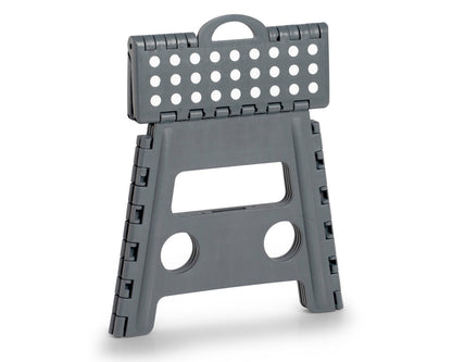 ZELLER Klapphocker 13035 aus Kunststoff, anthrazit / Tritt / Klappstiege