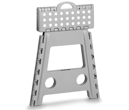 ZELLER Klapphocker 13036 aus Kunststoff, grau / Tritt / Klappstiege