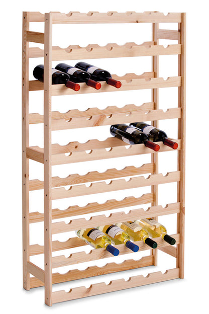 ZELLER Weinregal 13165 für 54 Flaschen, aus zertifiziertem Kiefernholz / Weinflaschen-Regalsystem