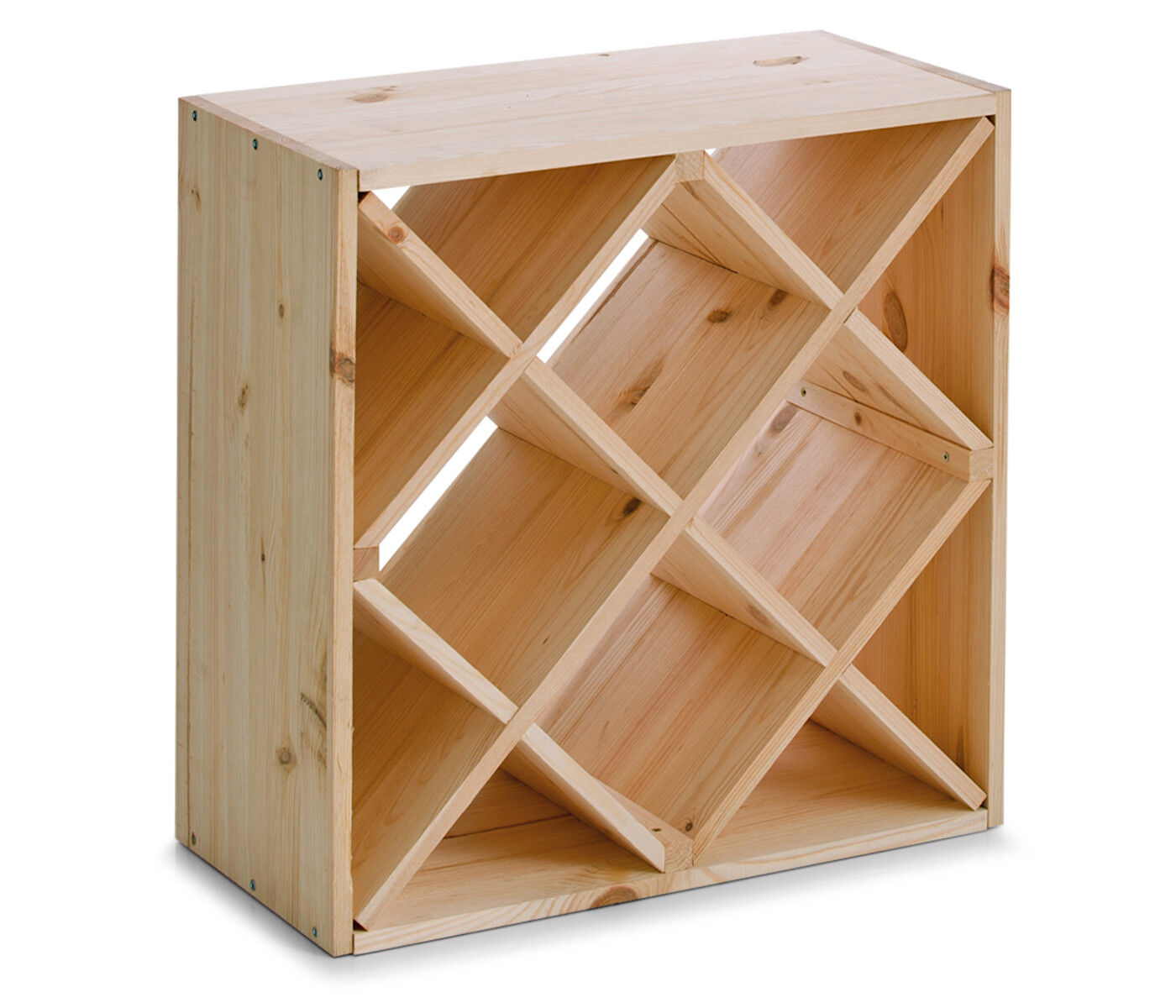 ZELLER Weinregal 13171 für 24 Flaschen, zertifiziertes Kiefernholz / Weinflaschen-Regalsystem