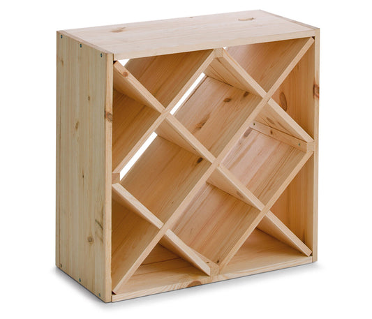 ZELLER Weinregal 13171 für 24 Flaschen, zertifiziertes Kiefernholz / Weinflaschen-Regalsystem
