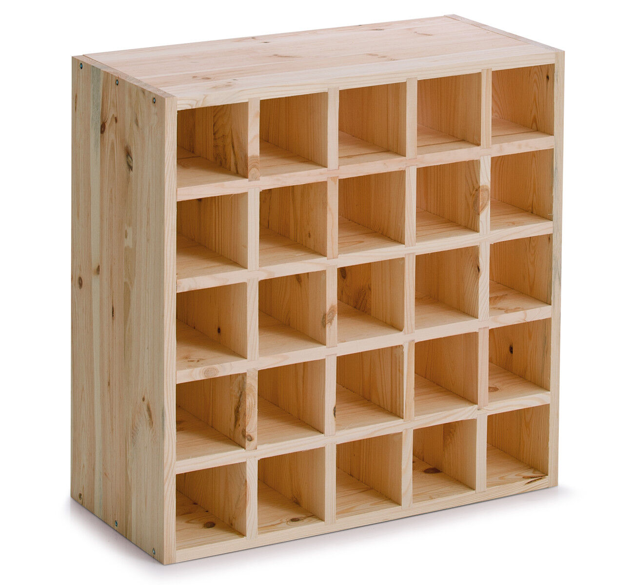 ZELLER Weinregal 13172 für 25 Flaschen, zertifiziertes Kiefernholz / Weinflaschen-Regalsystem