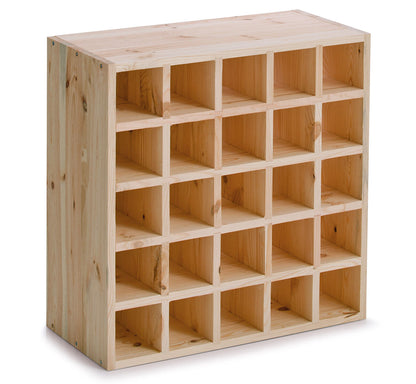 ZELLER Weinregal 13172 für 25 Flaschen, zertifiziertes Kiefernholz / Weinflaschen-Regalsystem