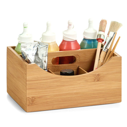 ZELLER Ordnungsbox 13336 mit Griff, Bambus und MDF / Organizer