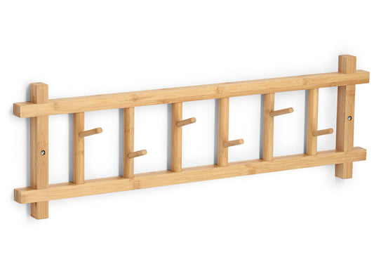 ZELLER Wandgarderobe 13819 aus FSC-zertifiziertem Bambus / Hängegarderobe