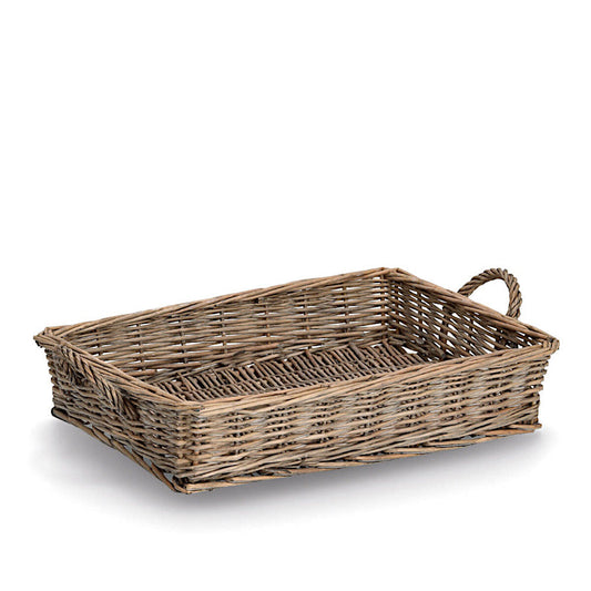 ZELLER Serviertablett 14179 im Landhausstil, Weide, 41 x 31 x 8 cm