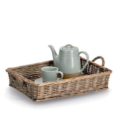 ZELLER Serviertablett 14179 im Landhausstil, Weide, 41 x 31 x 8 cm