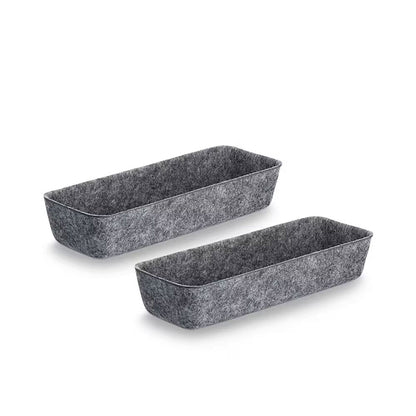 ZELLER 14388 Organizer-Set 8-tlg. aus Filz, grau