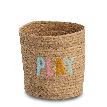 ZELLER 14521 Aufbewahrungskorb PLAY aus Wasserhyazinthe, ca. Ø 26 x 28 cm