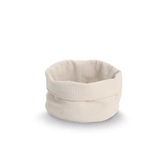 ZELLER Aufbewahrungskorb Waffelpiqué, Polyester / Korb