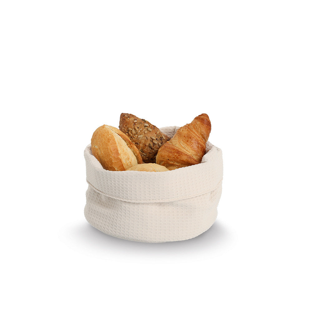 ZELLER Aufbewahrungskorb Waffelpiqué, Polyester / Korb