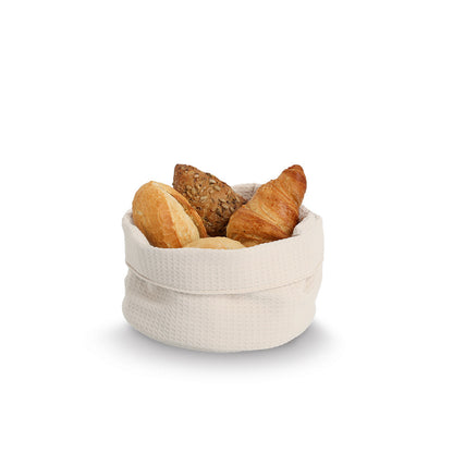ZELLER Aufbewahrungskorb Waffelpiqué, Polyester / Korb
