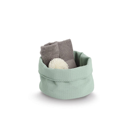 ZELLER Aufbewahrungskorb Waffelpiqué, Polyester / Korb