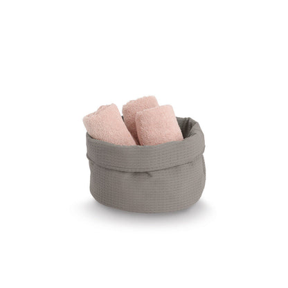 ZELLER Aufbewahrungskorb Waffelpiqué, Polyester / Korb
