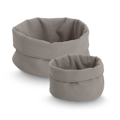 ZELLER Aufbewahrungskorb Waffelpiqué, Polyester / Korb