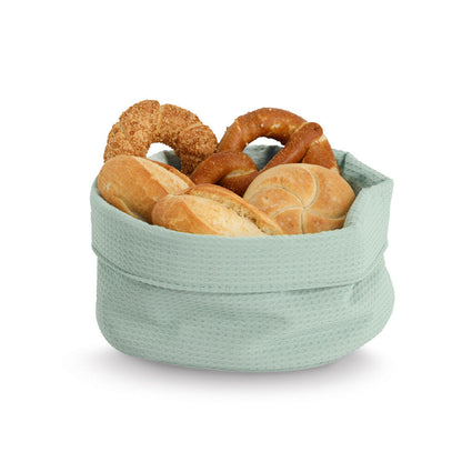 ZELLER Aufbewahrungskorb Waffelpiqué, Polyester / Korb