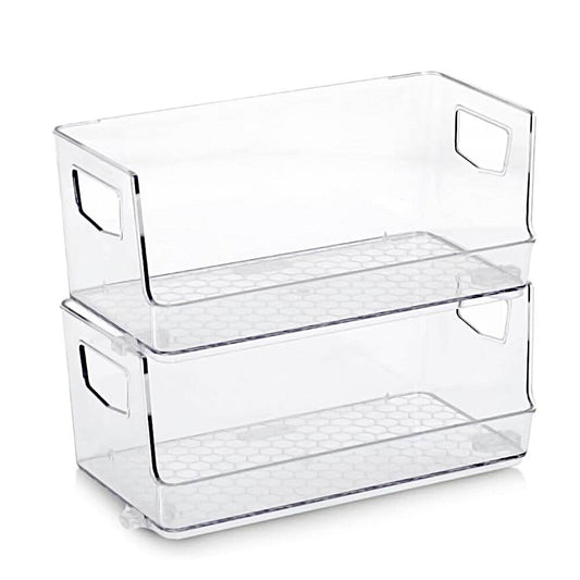 ZELLER 14758 Aufbewahrungsboxen-Set 2-tlg., Kunststoff / Kunststoffbox