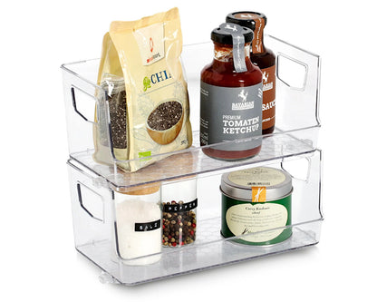 ZELLER 14758 Aufbewahrungsboxen-Set 2-tlg., Kunststoff / Kunststoffbox