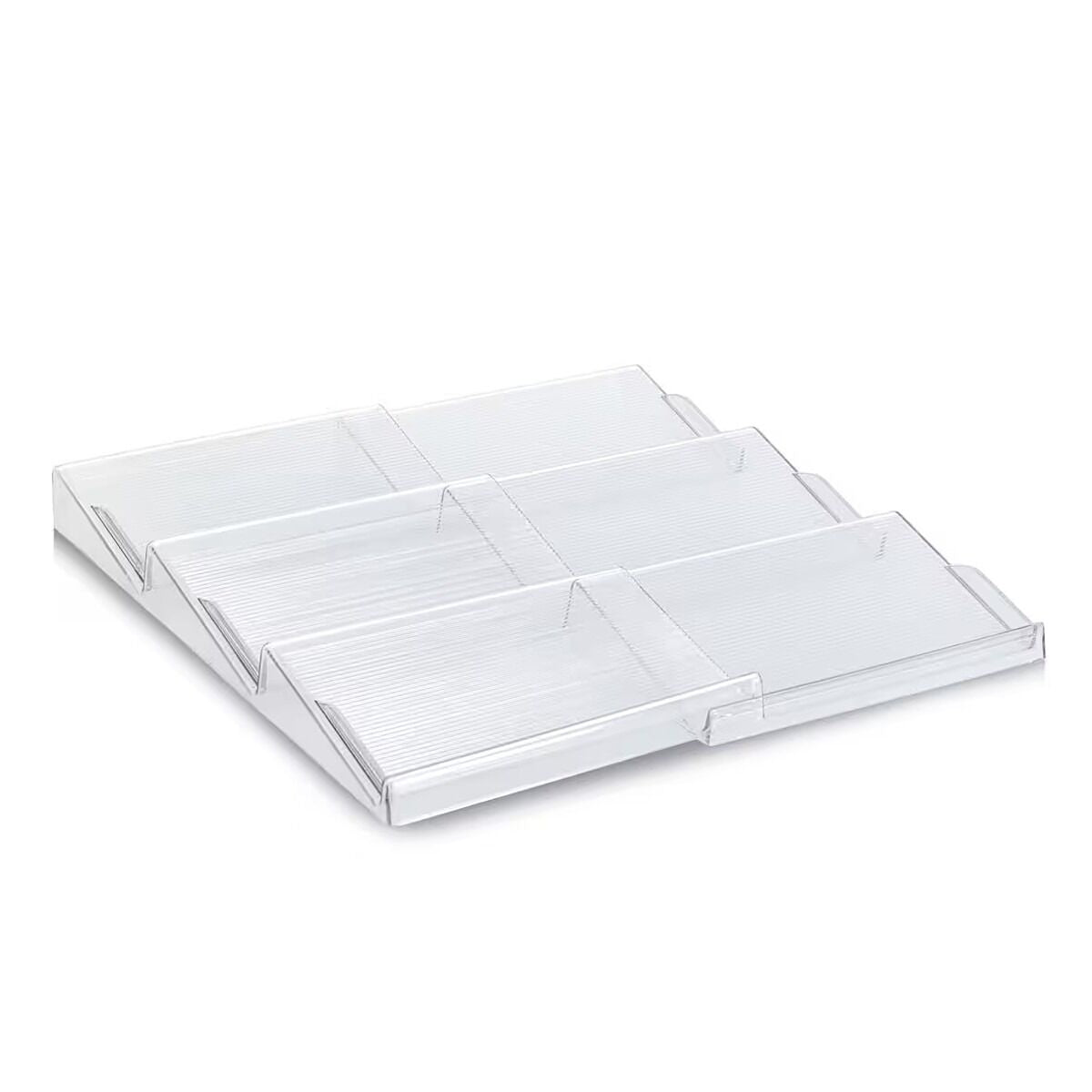 ZELLER 14773 Gewürzglas-Schubladen-Organizer-Set 2-tlg., Kunststoff, ca. 41,3 x 19,5-38 x 3,2 cm