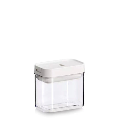 ZELLER 14774 Vorratsdose 380 ml aus Kunststoff transparent, Deckel creme ca. 11 x 7 x 10 cm